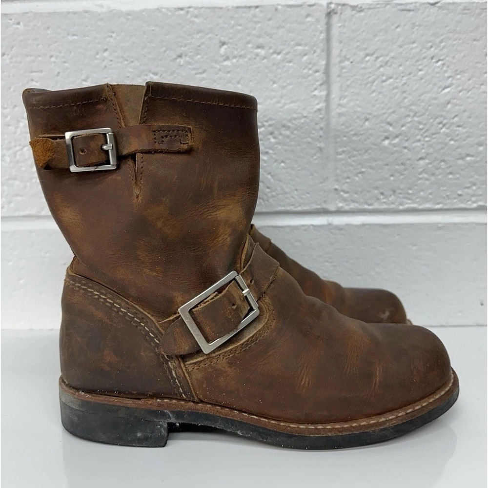 Red Wing 3356 Short Engineer Cooper Rough & Tough Boots Brown Women’s Size 6.5 B